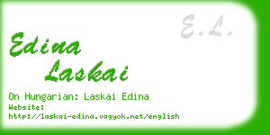 edina laskai business card